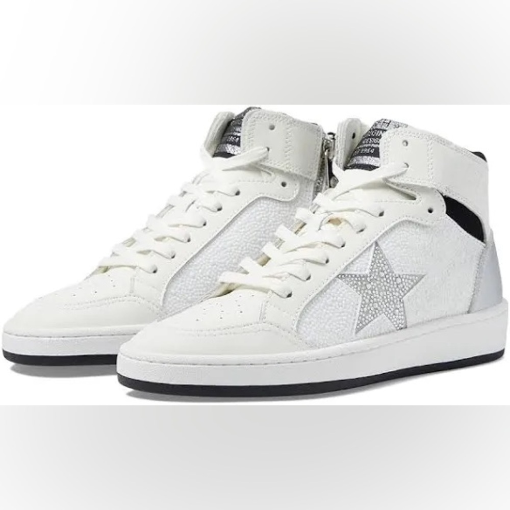 Vintage Havana Dream Pearl/Rhinestone Mix High Top Sneakers | Size 9